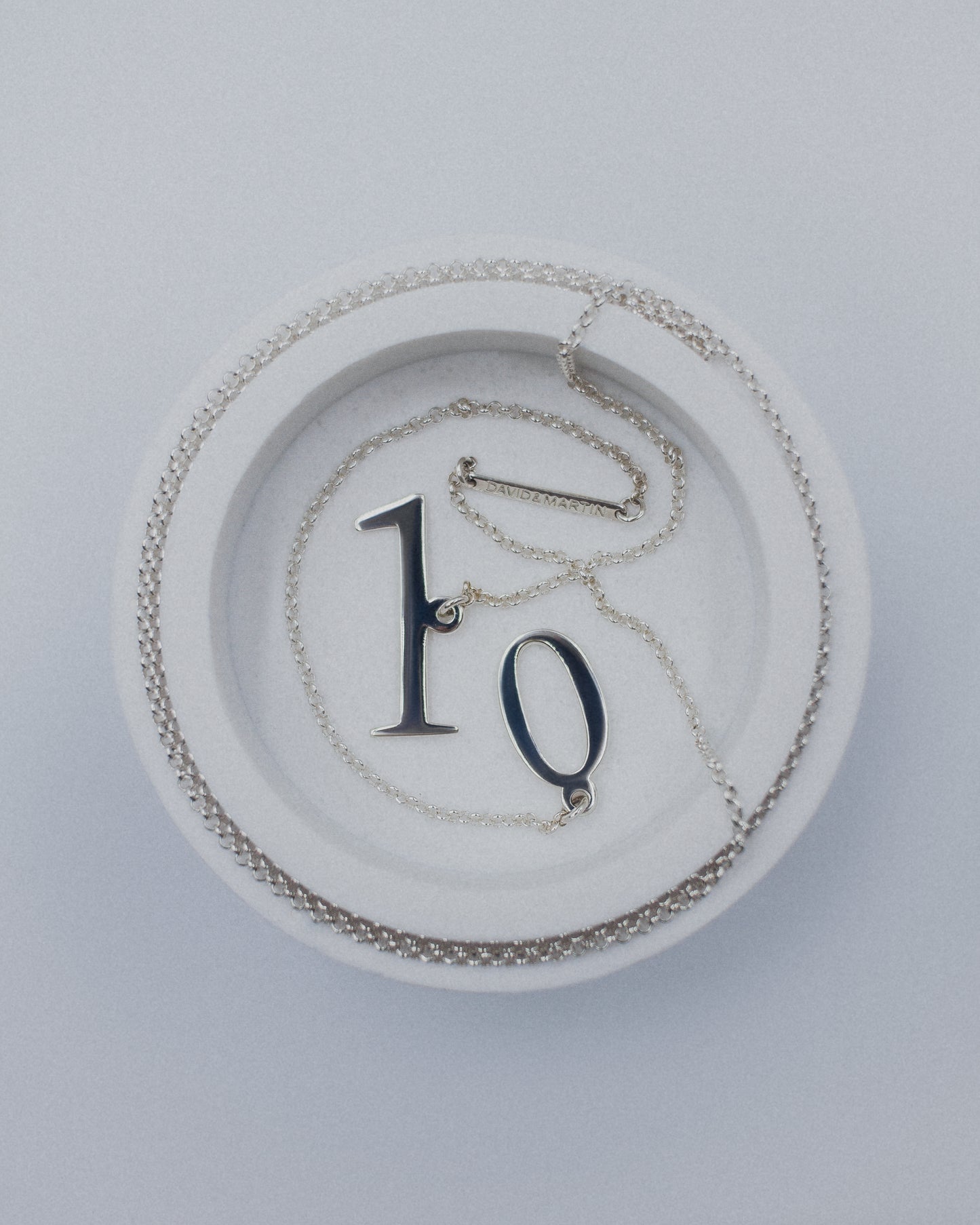 Numbers Necklace in 925 silver