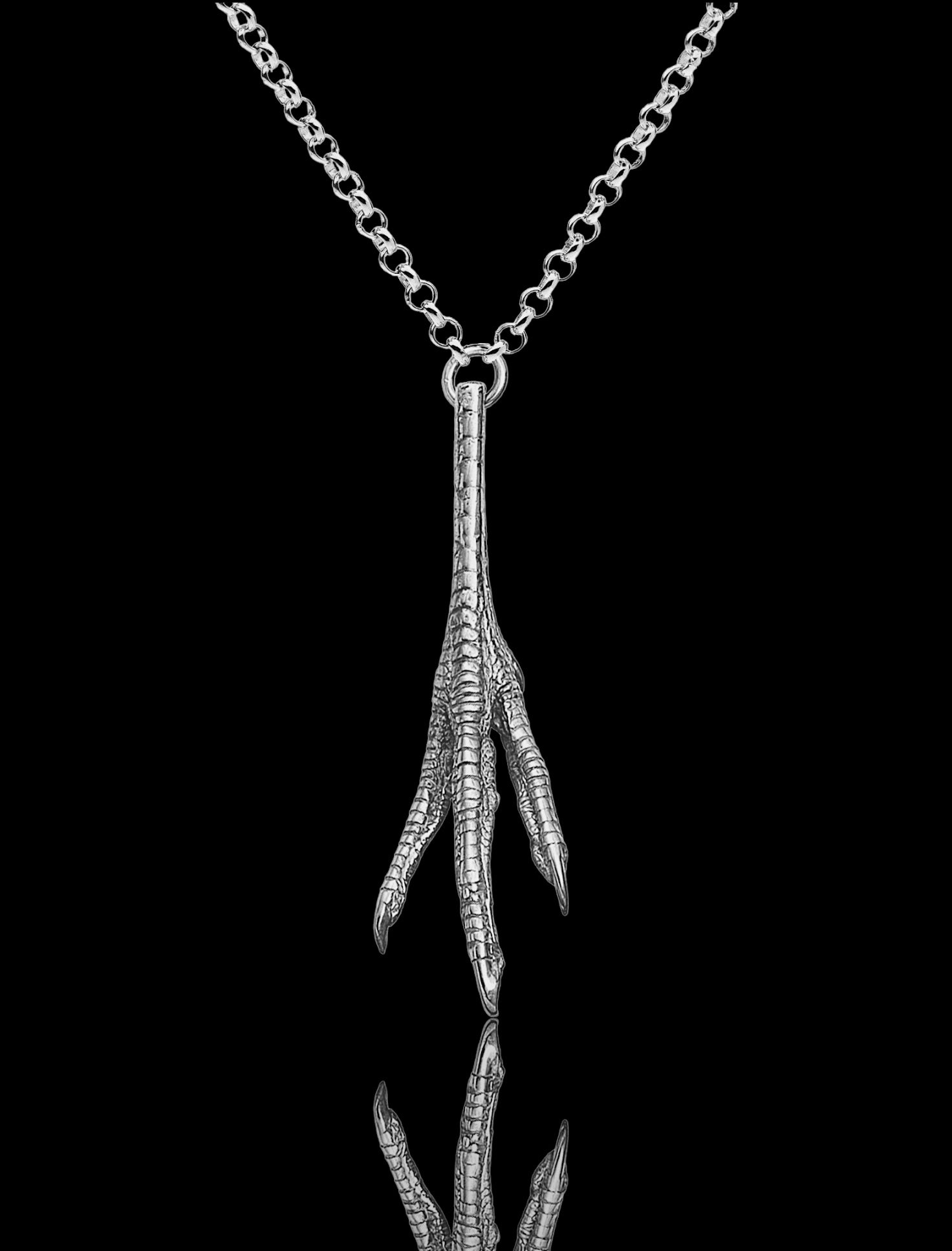 Chicken Feet necklace, 925 silver