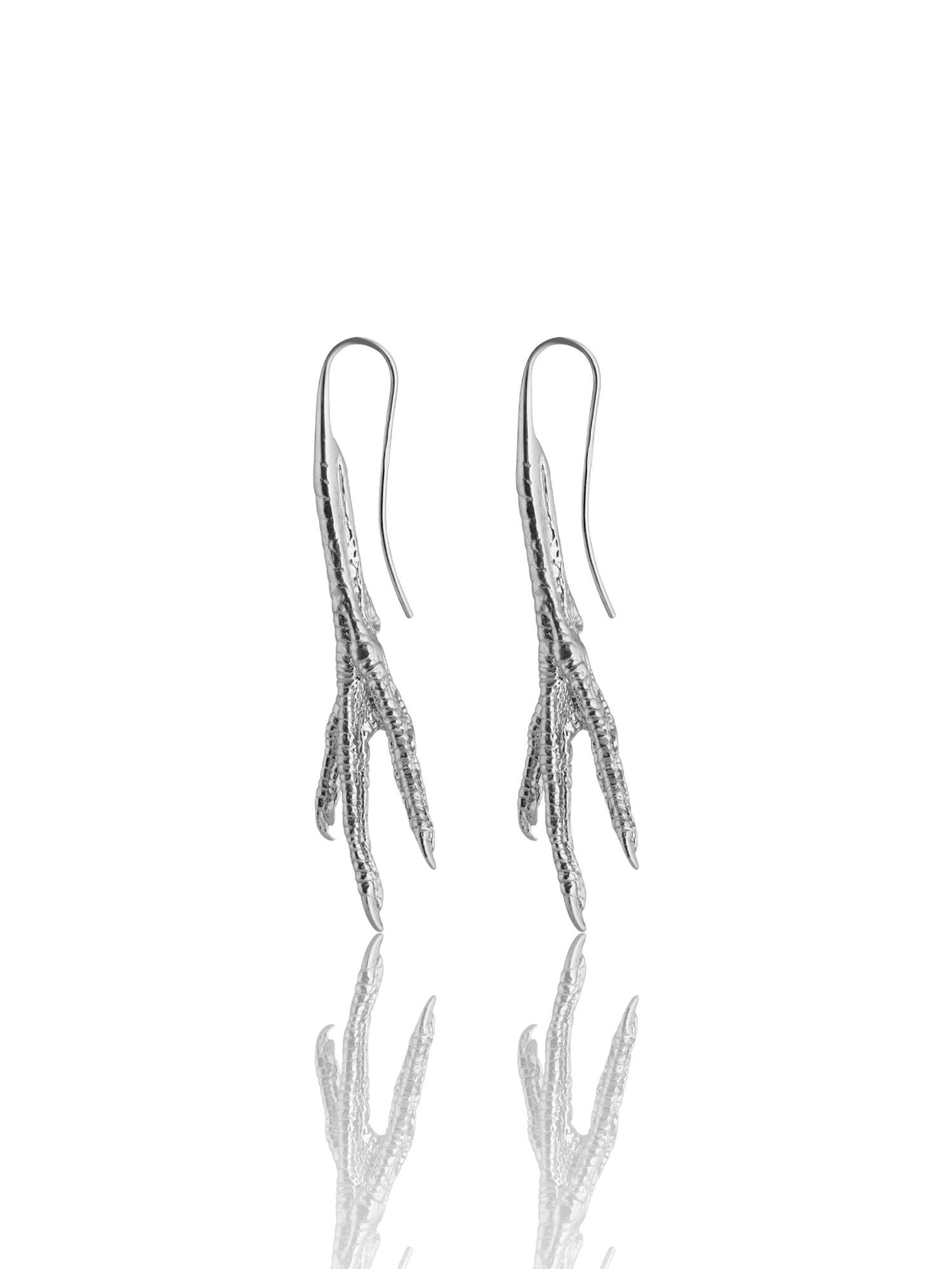Chicken Feet Earrings, 925 silver
