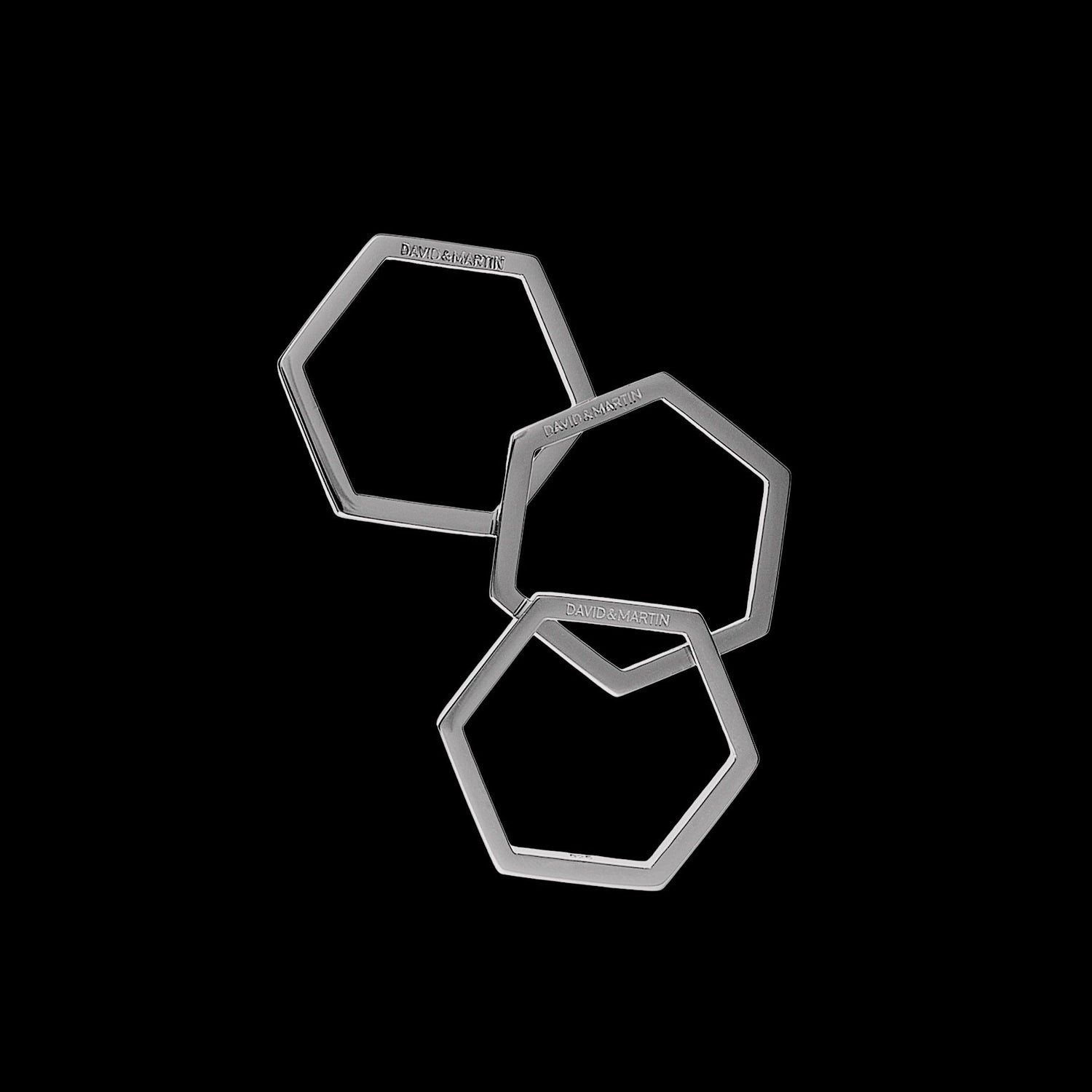 Cell Rings Trio in 925 silver