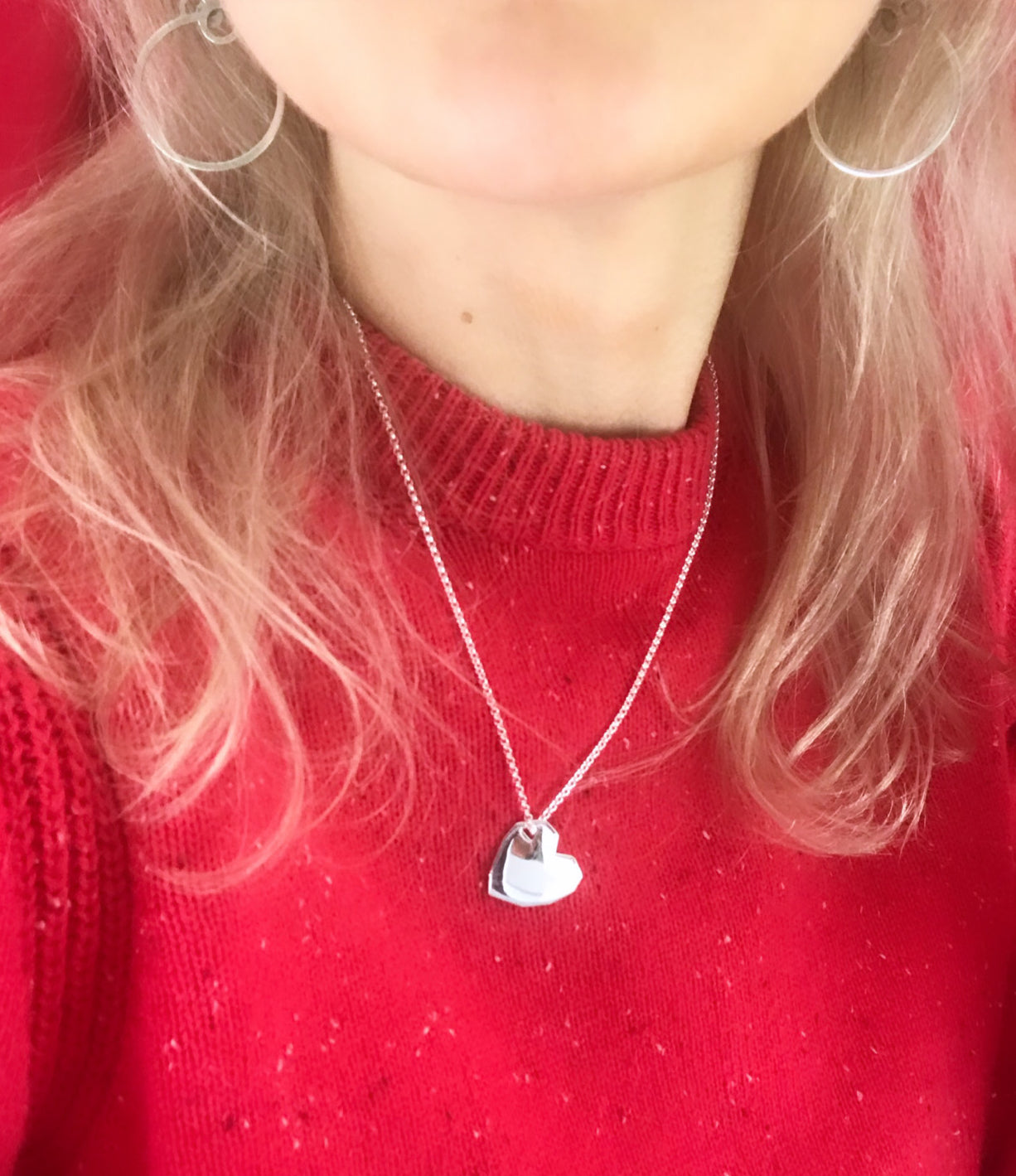 Extra light, gentle 925 silver hoop earrings with a logo from Circles collection. Material: 925 silver. Size: hoop diameter - 3cm.