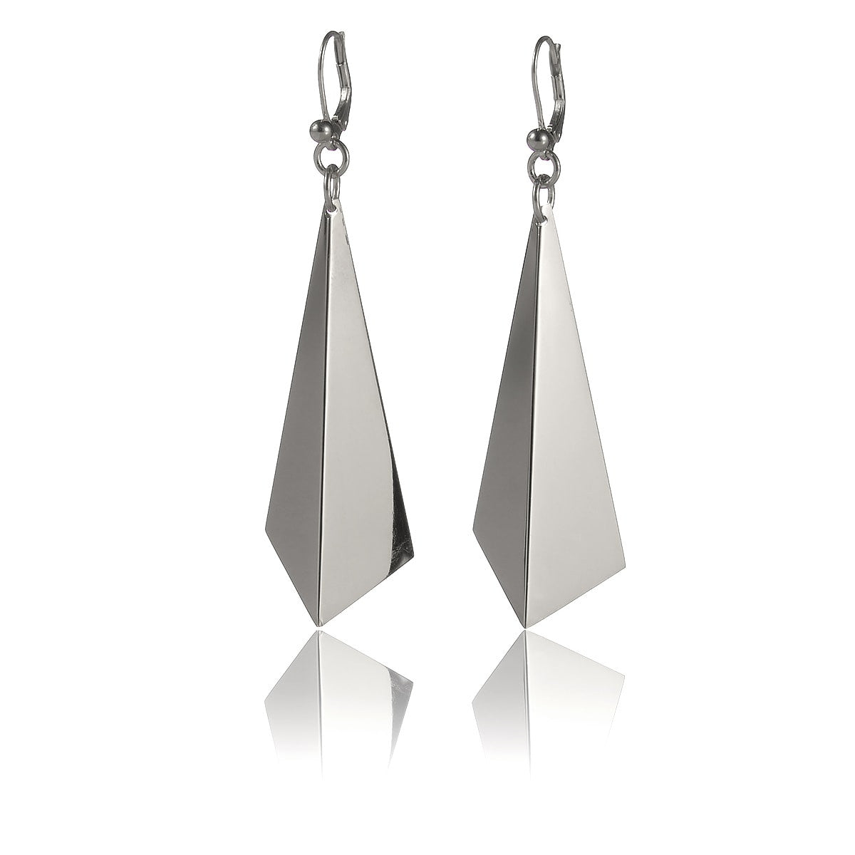 Striking geometric earrings from iconic Facet collection. Material: 925 silver.