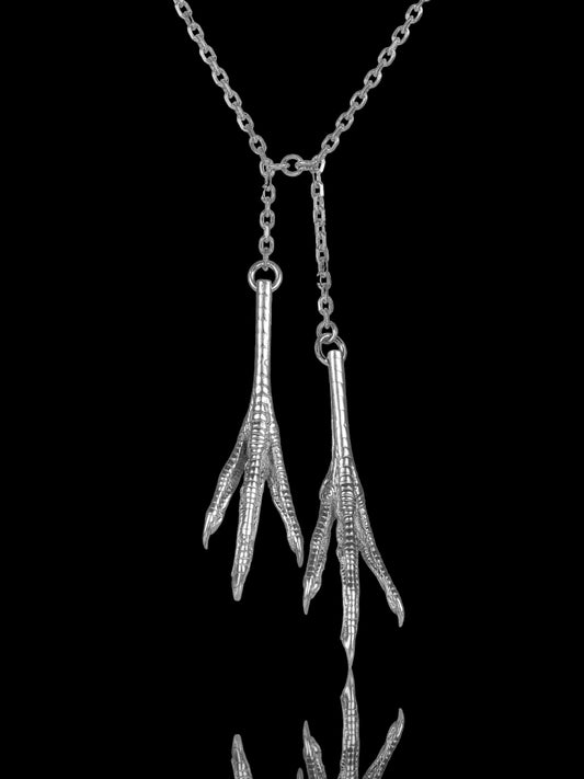 Iconic 925 silver Chicken Feet necklace 