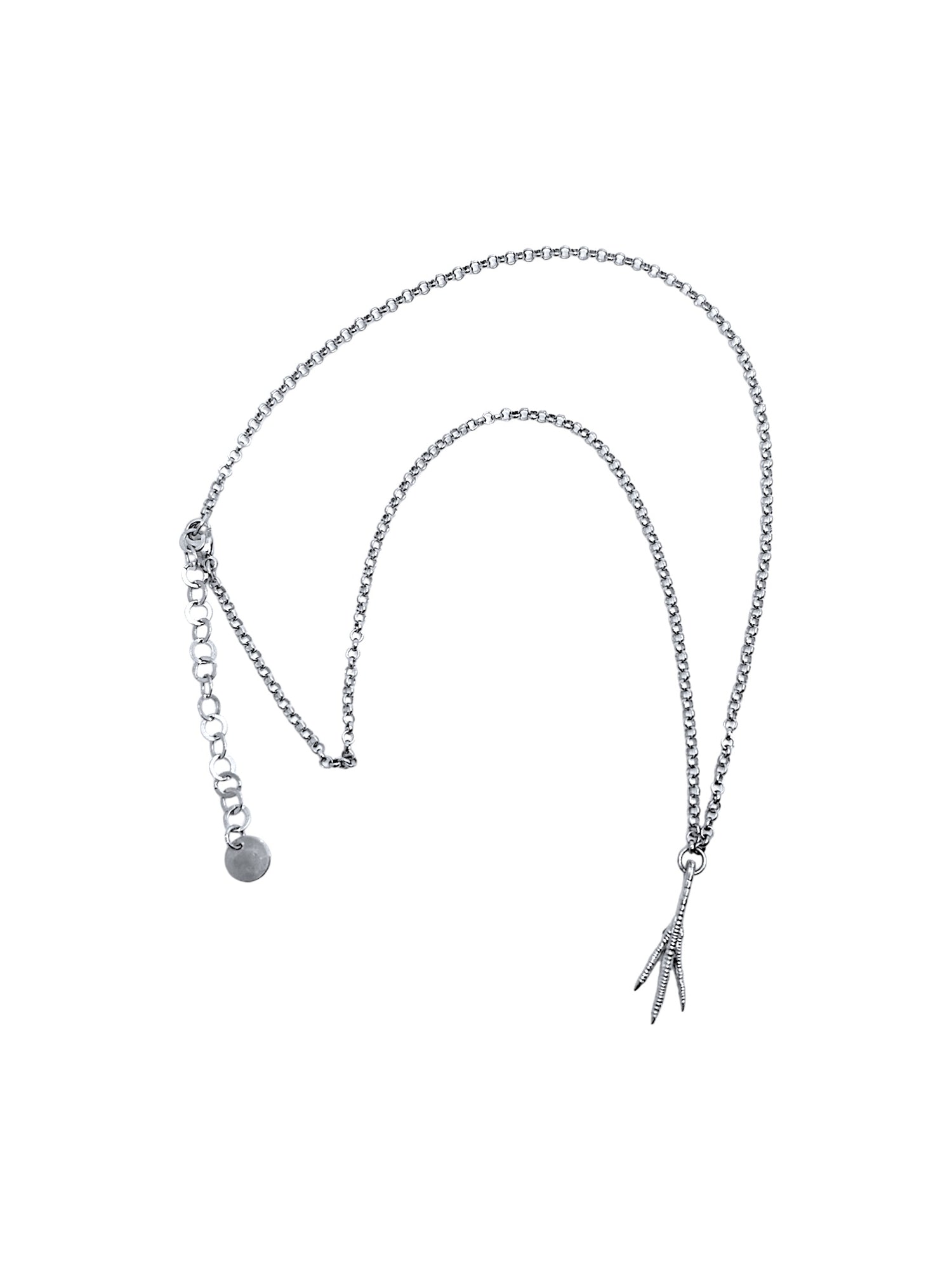 Subtle Chicken Feet Necklace, 925 silver