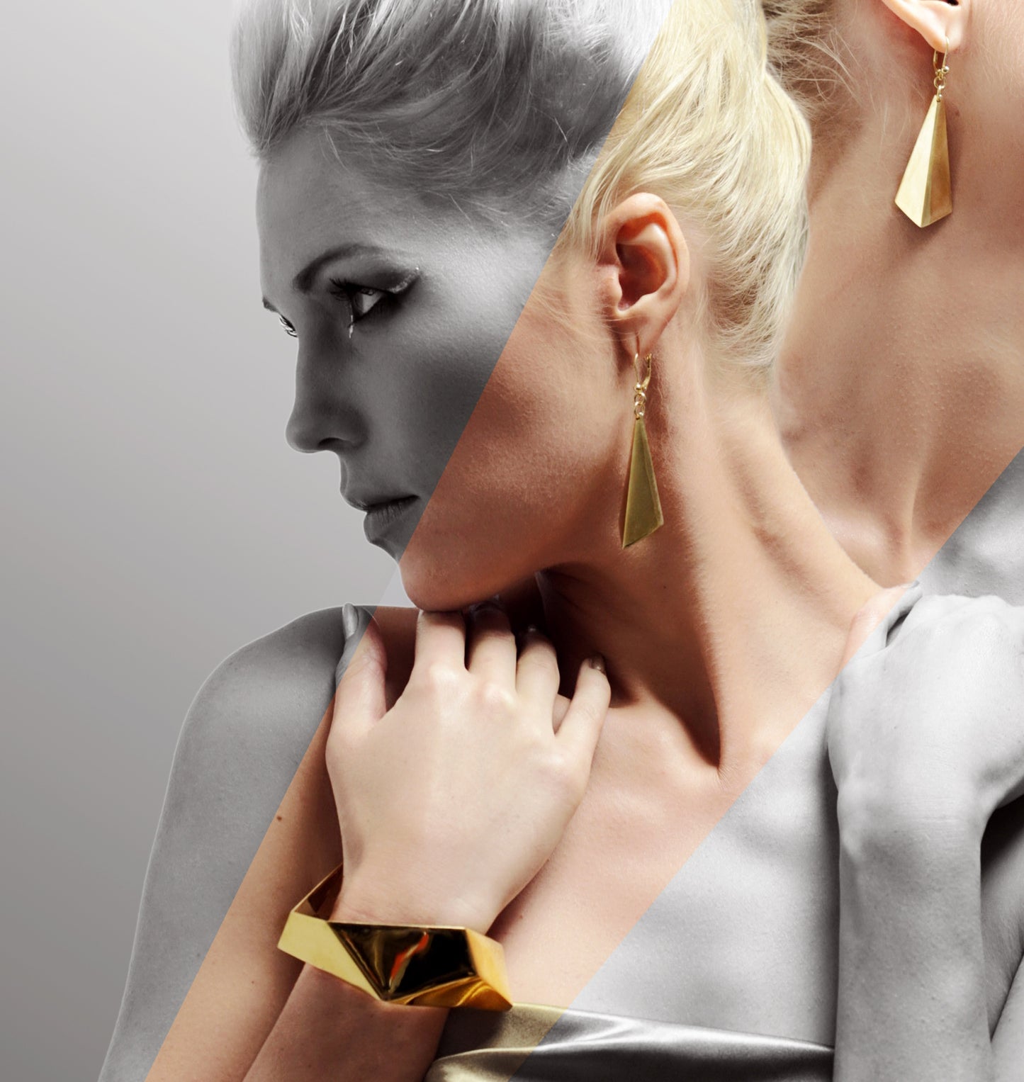 Striking geometric earrings from iconic Facet collection.  Material: 925 silver.